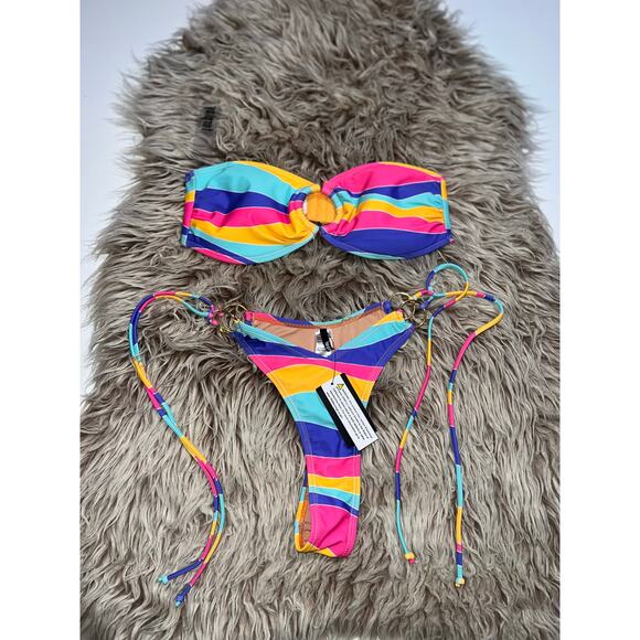 Forplay women’s New multi colored bikini - Picture 7 of 10